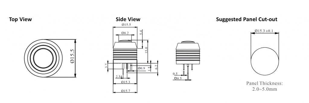 SPK led illuminacted tact switch, rubberised IP rated, rjs electronics ltd