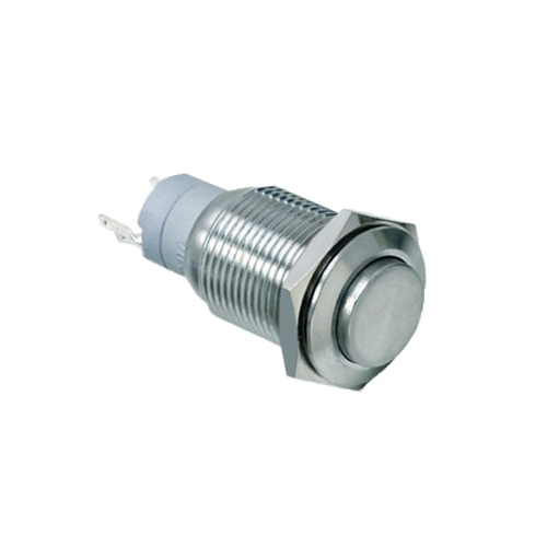 high head metal switch, antivandal push button, non-illuminated, panel mount, IP67 rated, rjs electronics ltd