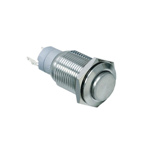 16mm metal push button switch, non-illuminated, antivandal switch, rjs electronics ltd