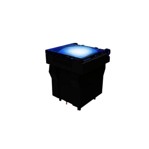 led illuminated broadcast push button switch, full illumination, plastic PCB mount RGB switches, LED switches - RJS Electronics Ltd