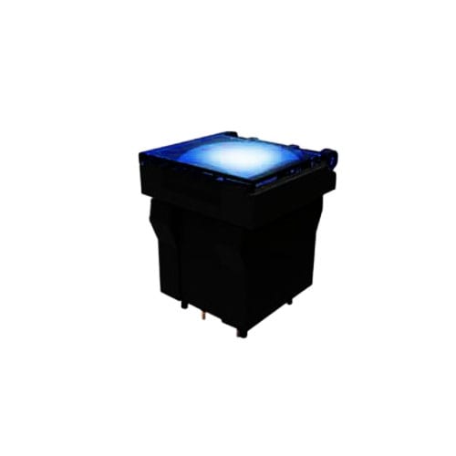 led illuminated broadcast push button switch, full illumination, plastic PCB mount RGB switches, LED switches - RJS Electronics Ltd