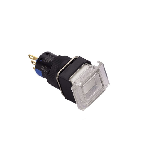 Plastic Push Button Switch, 16mm Push Button, panel mount switch. Single LED Illumination: Red, Green, Yellow, Blue, Orange and White. Plastic Push Button switch with LED illumination, choose from momentary or latching switch, Led Switches, IP65 rating, RJS Electronics Ltd