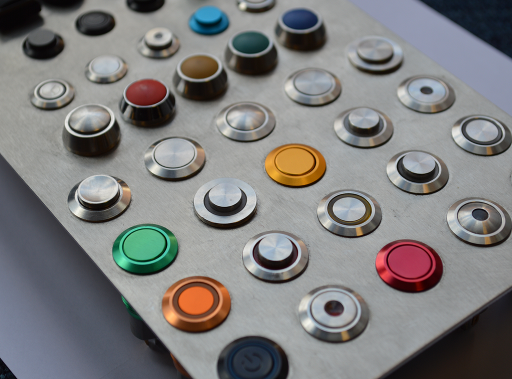 push button metal plastic LED illumination custom switch
