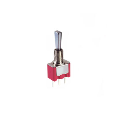 1F series extremely metal small toggle switches, PCB mount switches, IP67 rated, paddle toggle, RJS Electronics Ltd