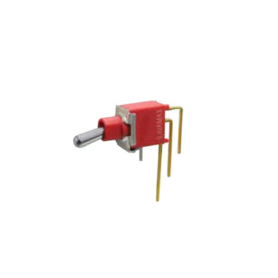2A Series - Toggle Switches, PCB switches. M7 - SPDT - horizontal - IP67 rated - PCB, Panel mount, Toggle Switches, IP rated, without LED illumination, guards and accessories available. Miniature toggle switch, sealed waterproof toggle switch, sub-miniature toggle switches, ultraminiature toggle switches. Horizontal, right angle, vertical toggle switch. RJS Electronics Ltd.