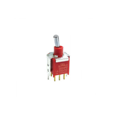 2A-VS2-DPDT PCB, Panel mount, Toggle Switches, IP rated, without LED illumination, guards and accessories available. Miniature toggle switch, sealed waterproof toggle switch, sub-miniature toggle switches, ultraminiature toggle switches. Horizontal, right angle, vertical toggle switch. RJS Electronics Ltd.