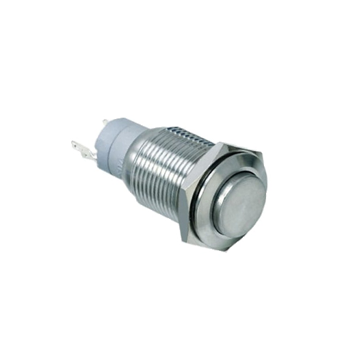 16mm metal push button switch, non-illuminated, panel mount, rjs electronics ltd