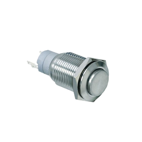 16mm, Push Button Switch with LED illumination, Ring LED Illumination, Dot LED Illumination, Power symbol LED illumination, non-illuminated, stainless steel, brushed steel, anodised aluminium, black, Flat head, high head, power symbol, Momentary or Latching, Non Illuminated, Push Button Switch, RJS Electronics Ltd, +44 (0)1234 213600