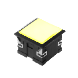 3L-illuminated LED indicator Panel mount - Sq. Connector type - Yellow - RJS Electronics Ltd