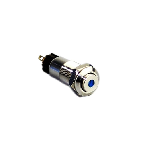 10mm dot led illuminated push button switch, antivandal, LED SWITCHES, rjs electronics ltd