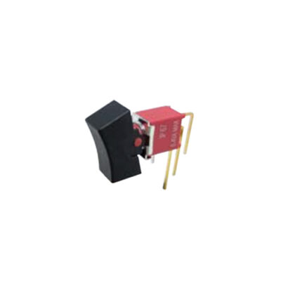 4ASeries - M7 - SPDT - Sealed Sub-Miniature Plastic Rocker Switches, Panel Mount switches. RJS Electronics Ltd. PCB, panel mount, rocker switch, switch without LED illumination, IP67 rated, right angle, horizontal rocker switch, electromechanical components. RJS Electronics Ltd.