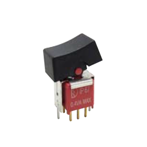 4ASeries - VS2-VS3 - DPDT - Sealed Sub-Miniature Plastic Rocker Switches, Panel Mount switches. RJS Electronics Ltd. PCB, panel mount, rocker switch, switch without LED illumination, multiple actuators, vertical rocker switch, IP67 rated, RJS Electronics Ltd.