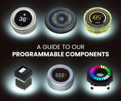 A Guide to our Programmable Components, navigation switches, rotary encoders, LED indicators, LED switches, switches with illumination, RJS-SDE, RJS-SLD, RJSSF66BA-Z, RJS-SLC, RJS-SBA, RJS Electronics Ltd