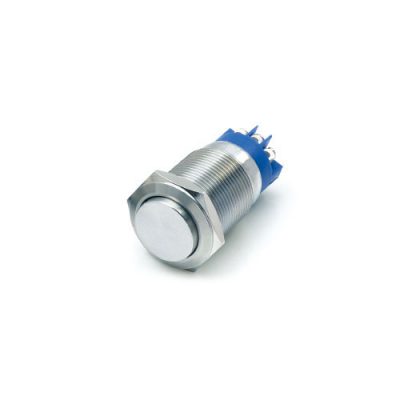 19mm Anti vandal push button switch, High head actuator, rjs electronics ltd