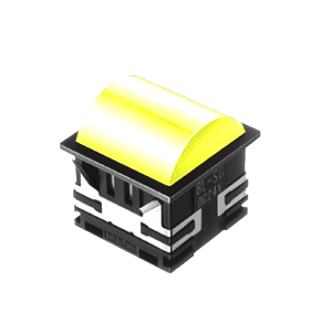 BL - 30mm - SQ - Doomed Type - LED Illumination - Yellow - RJS Electronics Ltd