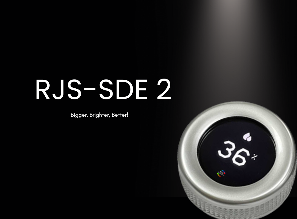 RJS-SDE2, multi-functional and multi purpose, rotary encoder with push button function, full screen LCD, larger screen, programmable SPI-interfaced and rasberry Pi. RJS Electronics Ltd