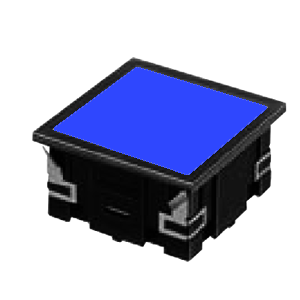 CL - FLAT SQUARE LED INDICATOR PANEL - 40MM X 40MM- BLUE - RJS Electronics Ltd.