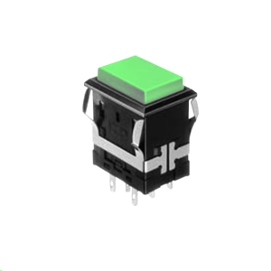 FH - Illuminated Switch - Rectangular - panel mount switch with illumination, Led Switches, RJS Electronics Ltd