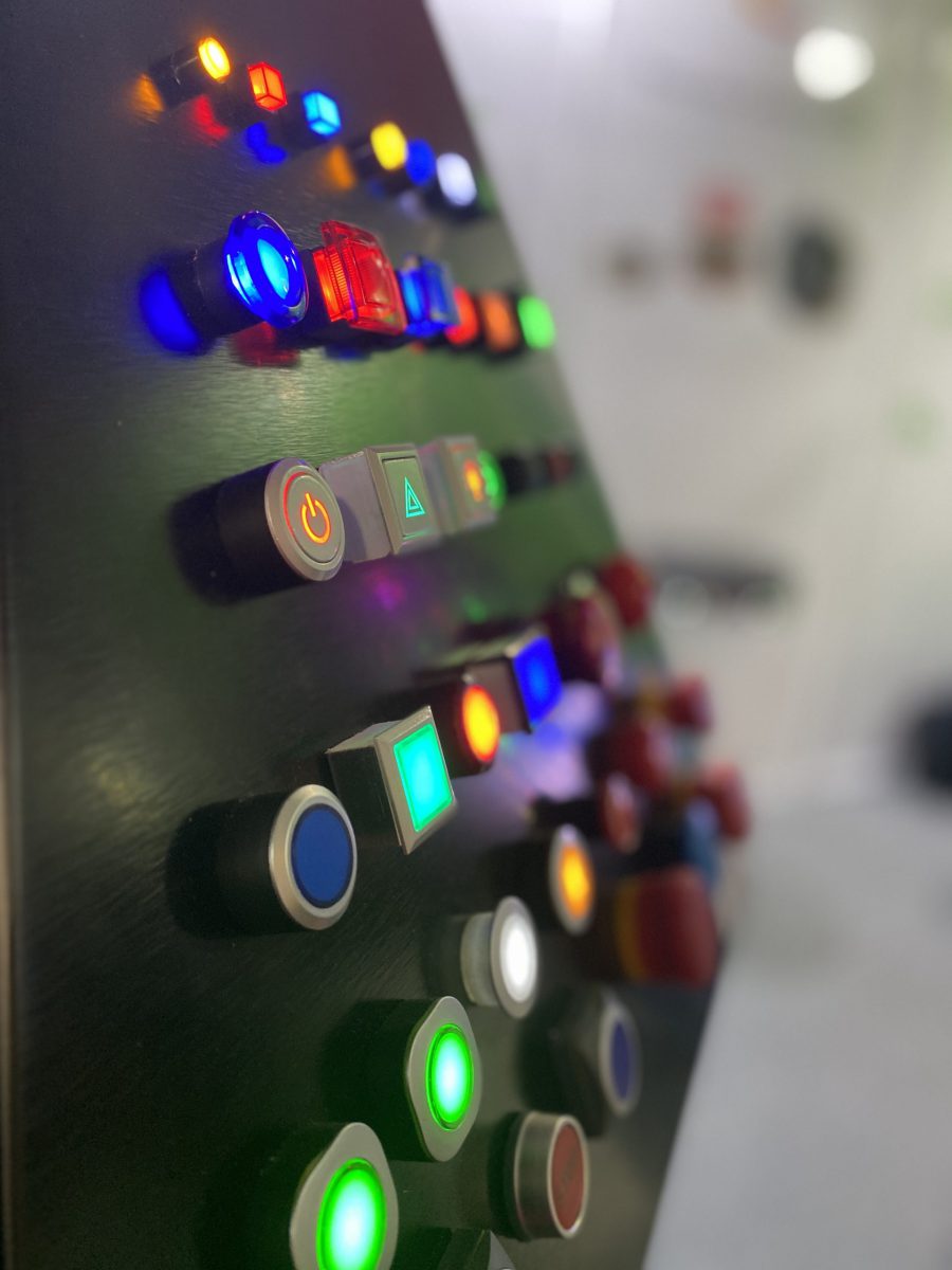 plastic push button switch, led illuminated, rjs electronics ltd