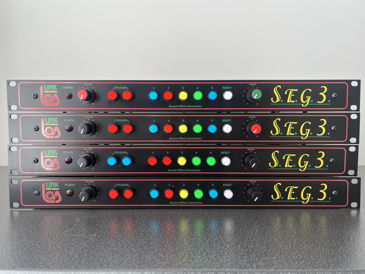Links S.E.G 3, featuring RJSPS12A plastic LED push button switches, RJS Electronics LTD