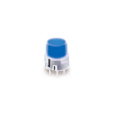 KS01-BL plastic pcb push button tact switch, led illuminated, led switches, RJS Electronics Ltd
