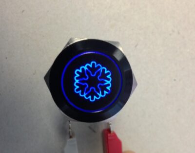 Laser etched antivandal push button switch, rjs electronics ltd