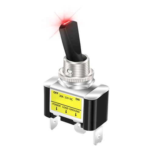 LED illuminated paddle switch, panel mount toggle switches, LED switches, new products, RJS Electronics Ltd