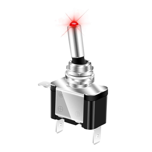 LED illuminated toggle switch, panel mount toggle switches, LED switches, new products, RJS Electronics Ltd
