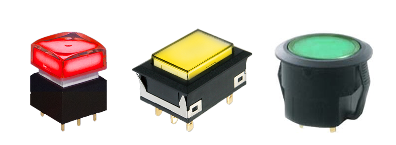SPC - LED illuminaion: Single, Bi-colour, RGB LED illuminaton. RJS Electronics Ltd. With silent or tactile audible feedback. RJS Electronics Ltd. 