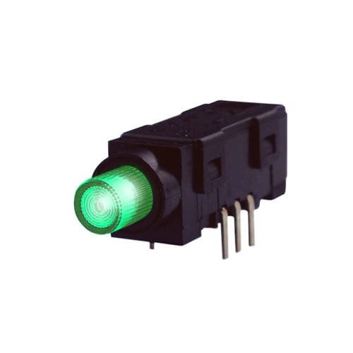 LS-A1A-G push button switch, led illuminated, non-lock, LED switches, rjs electronics ltd