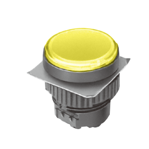 ML - Flat Round Type - Yellow - LED Indicator Panel - RJS Electronics Ltd.