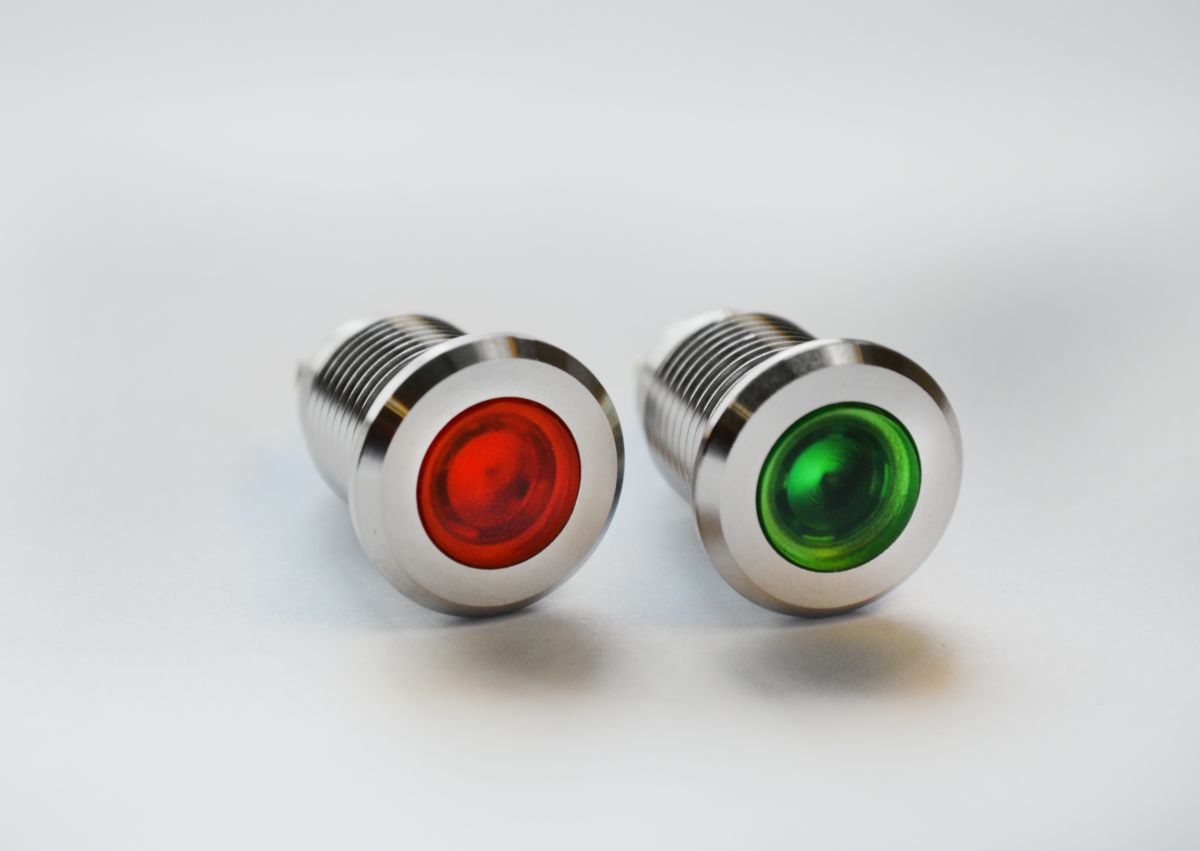 led indicators, red and green dot led illumination, rjs electronics ltd