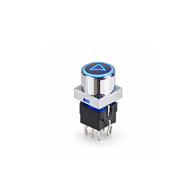 PB61302XL LED illuminated pcb push button switch, rjs electronics ltd