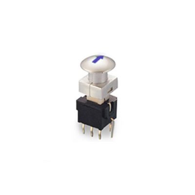 PB61305 plastic mushroom cap push button switch, led illuminated, LED switches, rjs electronics ltd