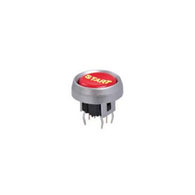 PB61417FL custom led illuminated tactile plastic push button switch, LED switches, rjs electronics ltd