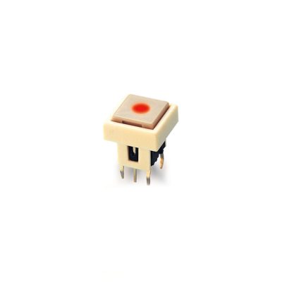 PB6141F plastic pcb push button tact switch, led illuminated, led switches RJS Electronics Ltd