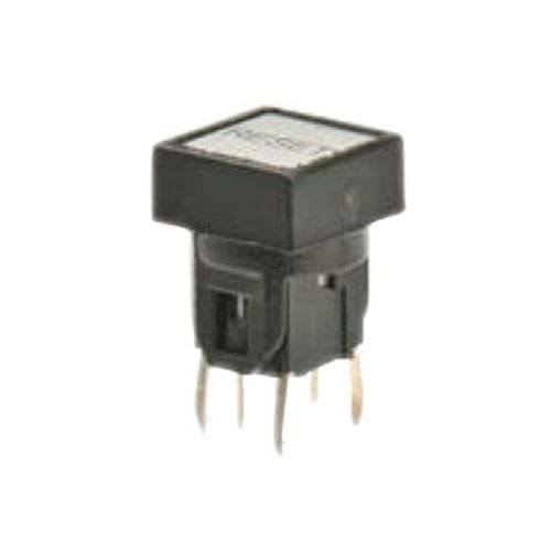 PCB, push button switch, illuminated tact switch, without LED illumination, switch with LED illumination, single LED illumination, bi-colour LED illumination, custom etching custom. Momentary function switch with Plastic housing. RJS Electronics Ltd.