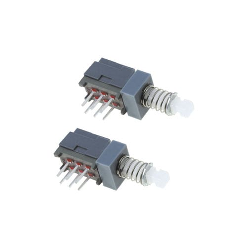 pcb push button switch, SPUJ switch, 2 pole, rjs electronics ltd