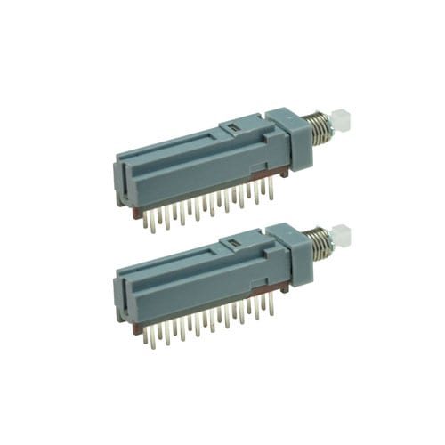 pcb push button switch, SPUJ switch, 6 pole, rjs electronics ltd