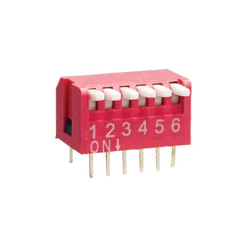 piano style dip switch, pcb switch, rjs electronics ltd