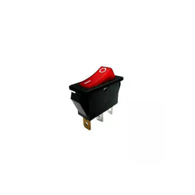 R4 Rocker Switches, Red LED illumination, custom symbol plastic panel mount rocker switches, LED switches, RJS Electronics Ltd
