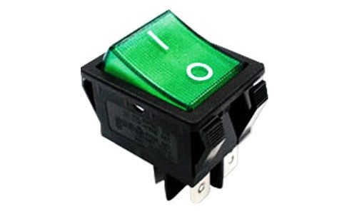 R5 Rocker Switch LED illuminated / non-illuminated plastic panel mount switch, RJS Electronics Ltd