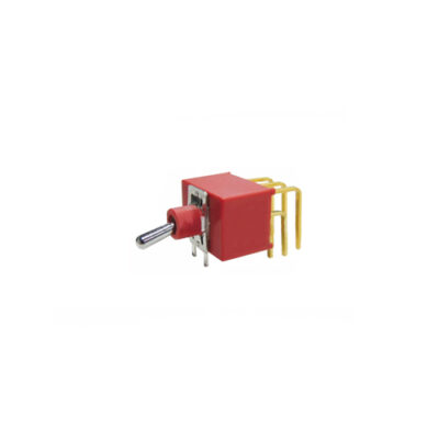 Toggle & Rocker Switch, RJS-1A-M7-3PDT, Plastic, Red, PCB, Panel mount, Toggle Switches, IP rated, without LED illumination, guards and accessories available. Miniature toggle switch, sealed waterproof toggle switch, sub-miniature toggle switches, ultraminiature toggle switches. Horizontal, right angle, vertical toggle switch. RJS Electronics Ltd.