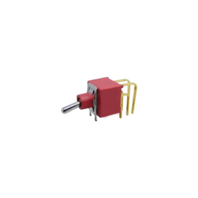 Toggle & Rocker Switch. RJS-1A-M7-DPDT, plastic, red, dpdt, PCB, Panel mount, Toggle Switches, IP rated, without LED illumination, guards and accessories available. Miniature toggle switch, sealed waterproof toggle switch, sub-miniature toggle switches, ultraminiature toggle switches. Horizontal, right angle, vertical toggle switch. RJS Electronics Ltd.