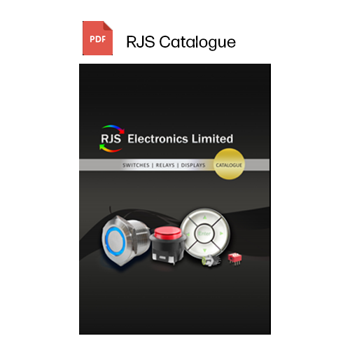 2019, RJS Electronics Ltd, catalogue for electromechanical switches, LED switches, RJS Electronics Ltd