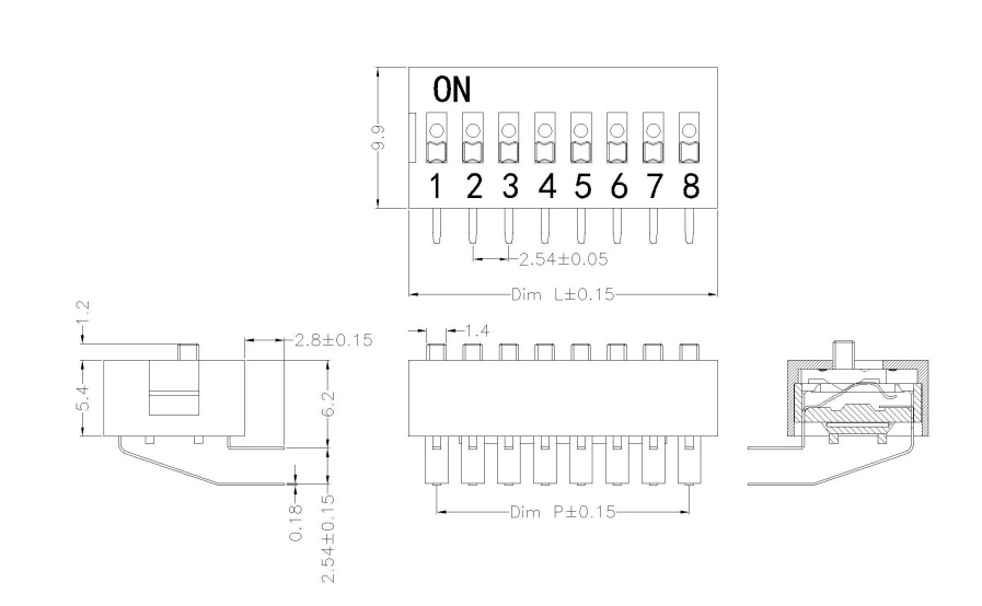 RJS-DA Series Dip Switch, RJS Electronics Ltd