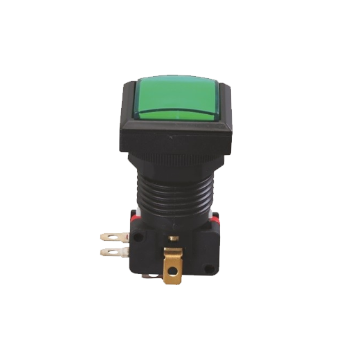 RJS-GME6~12V-D gaming button, full led illumination, momentary function, push button switch with illumination, panel mount Led Switches, rjs electronics ltd
