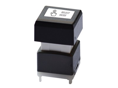 RJS SLC OLED display fully programmable push button switch, high res, smooth and silent, RJS Electronics Ltd