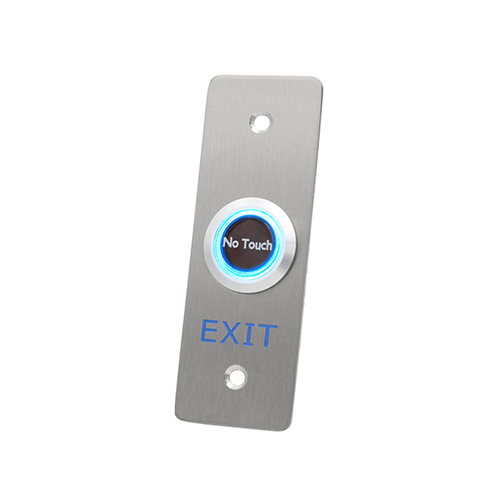 RJS-TL1 Infrared switch, proximity switch, touchless exit switch with dual colour led illumination, green LED illumination and blue LED illumination, LED switches, panel mount no touch button switch, RJS Electronics Ltd.