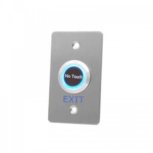 Infrared switch, proximity switch, touchless exit switch with dual colour led illumination, green LED illumination and blue LED illumination, RJS Electronics Ltd.